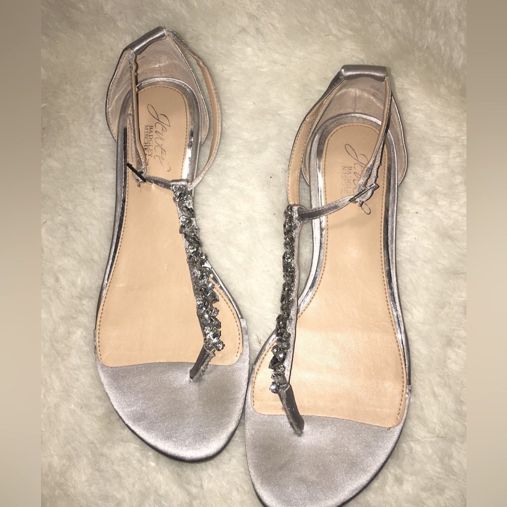 Jeweled Thong Sandals